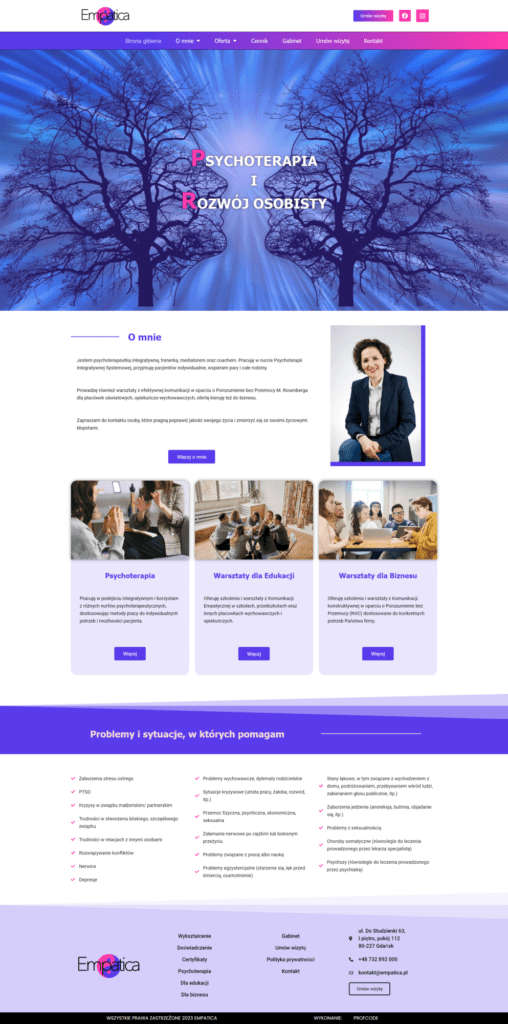 Strona internetowa Empatica.pl