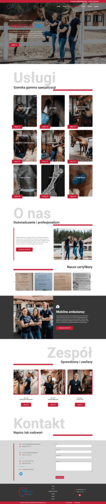 strona internetowa Hubertus Vet