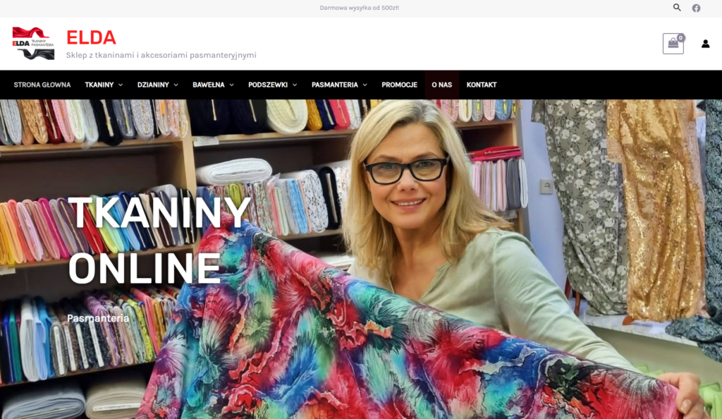 strona główna sklepu internetowego Elda-Shop