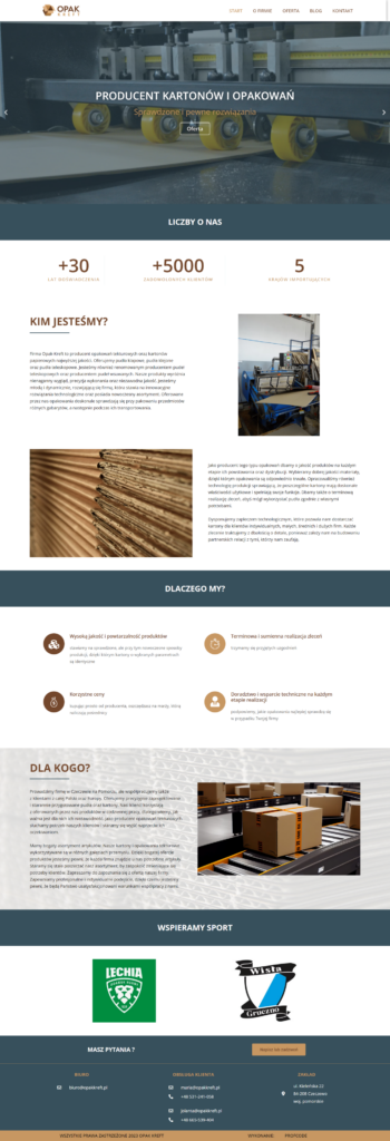 strona internetowa opakkreft