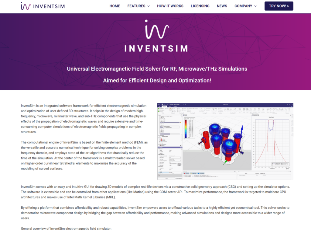 strona internetowa inventsim