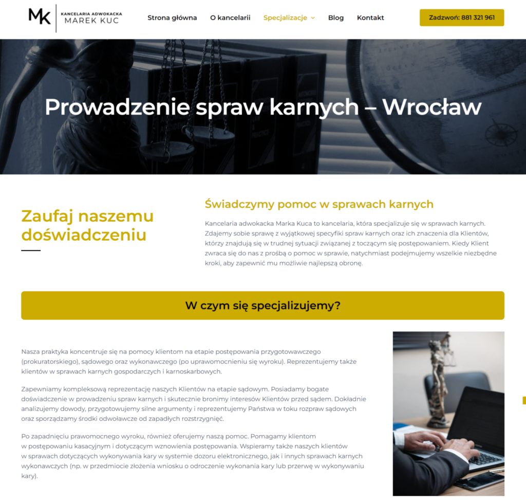 strona internetowa MArek Kuc