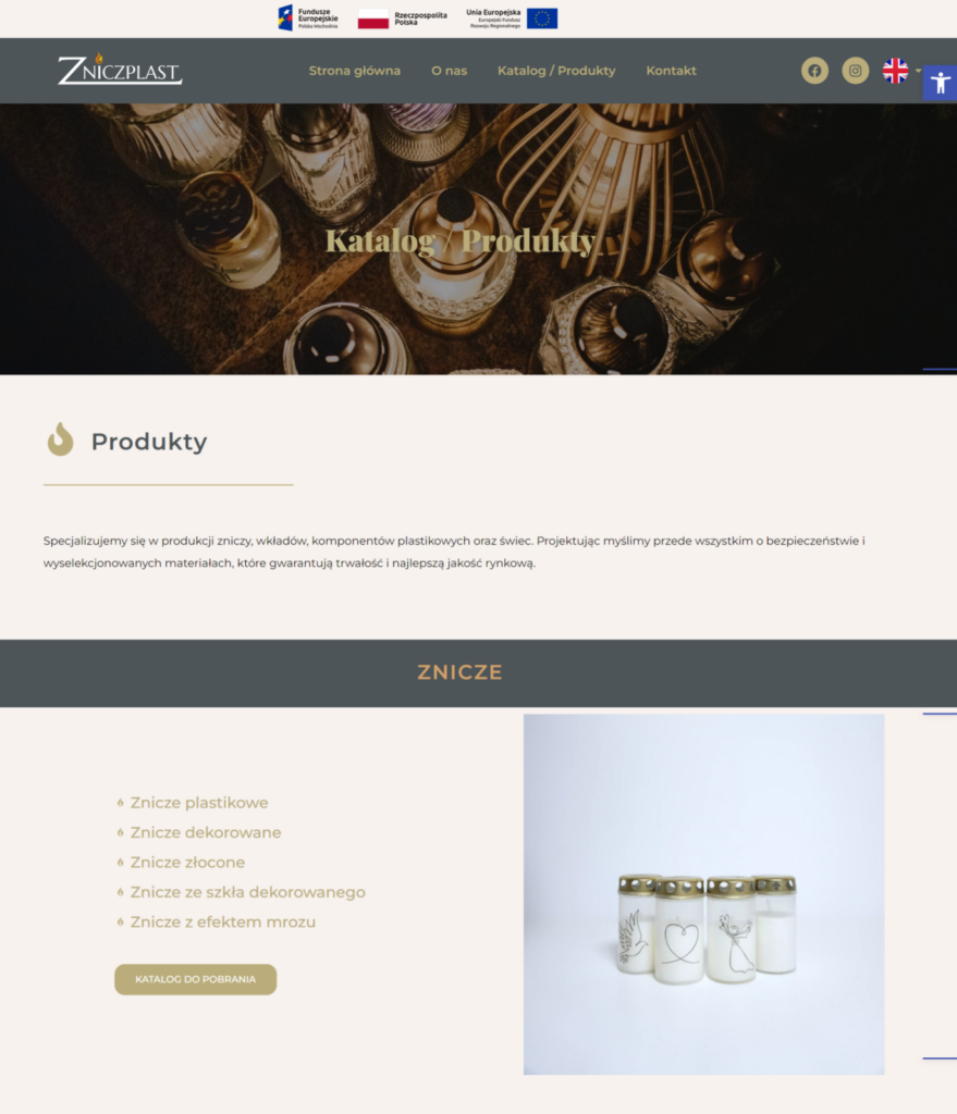 strona internetowa Zniczplast