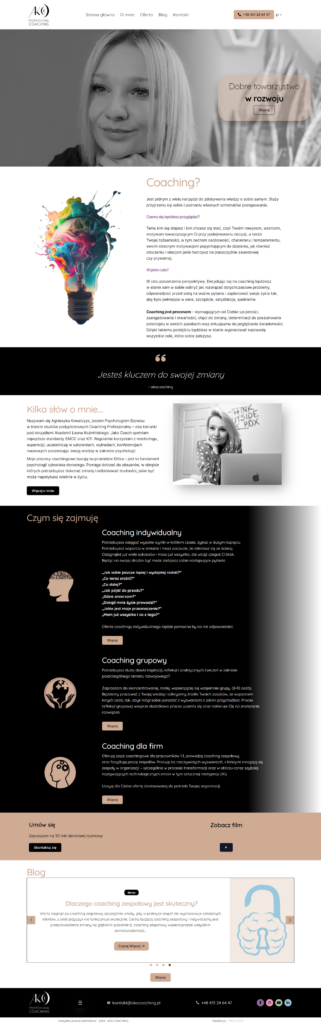 strona internetowa AKO coaching