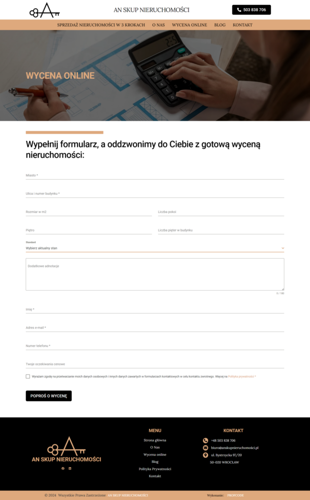 Anskup nieruchomości strona www