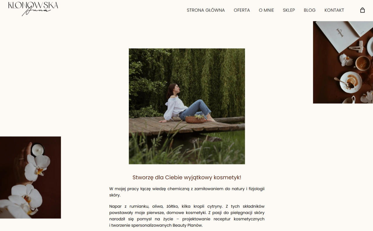 strona internetowa Anna Klonowska