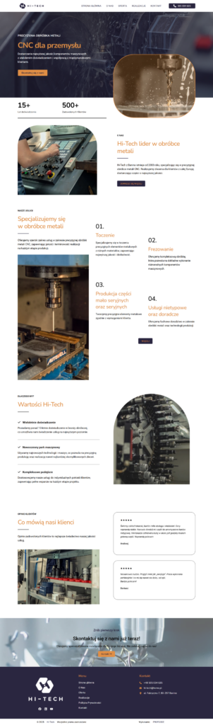 strona internetowa hi-tech