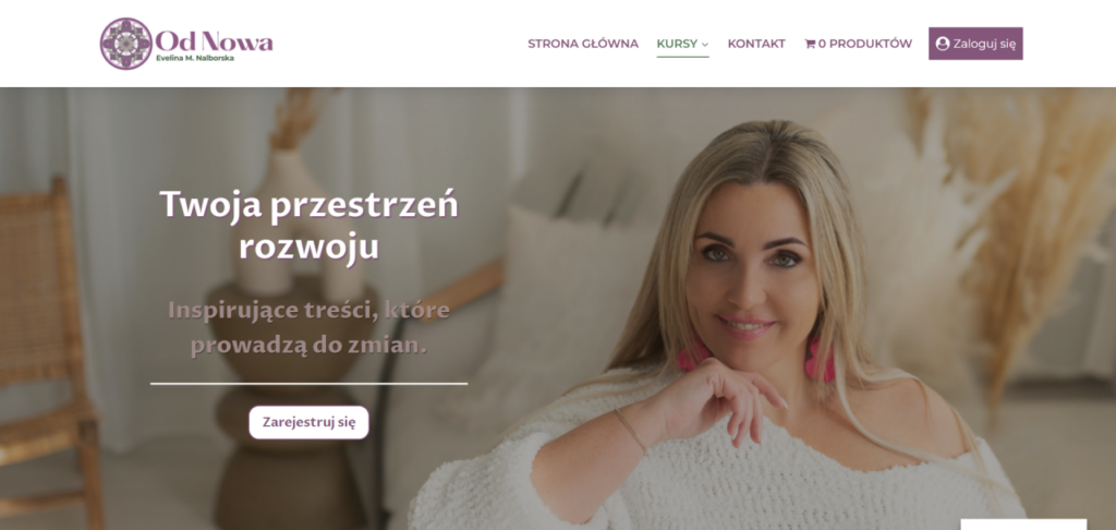 strona internetowa Ewelina Nalborska