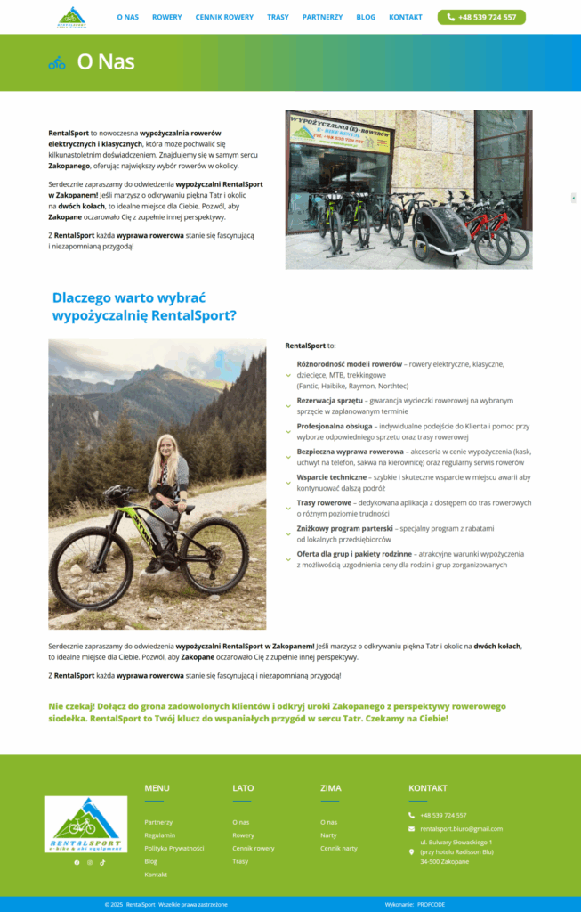 strona internetowa rentalsport.pl