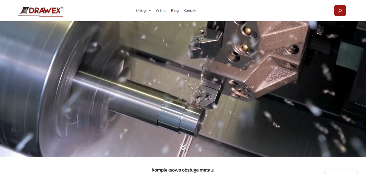 strona internetowa Drawex Laser