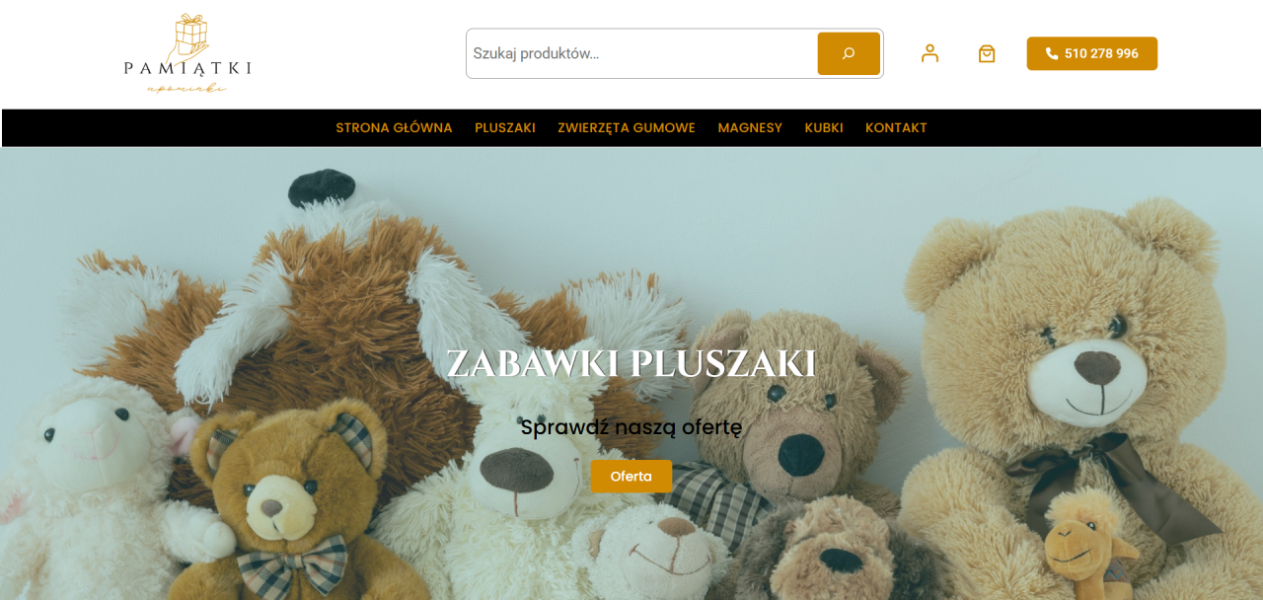 sklep internetowy pamiatkiupominki.pl